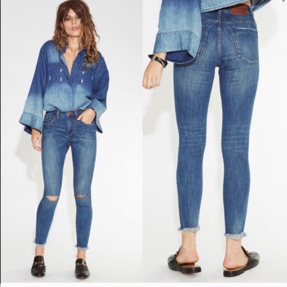 One Teaspoon High Waisted Freebird II Skinny Jeans